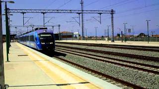 quotThe bluequot Desiro EMU departs from Kiato station [upl. by Lansing]