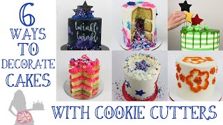 6 Ways To Decorate Cakes With Cookie Cutters [upl. by Radnaskela]