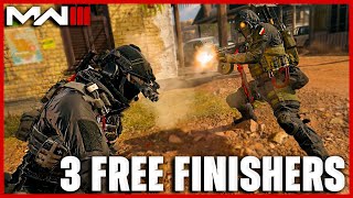 Unlock 3 FREE Finishing Moves in MW3 Showcase of ALL 7 Modern Warfare 3 Finishers [upl. by Iohk]