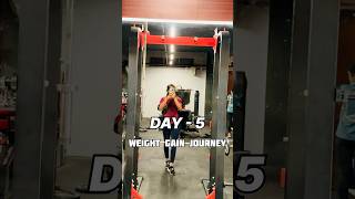 DAY  5 💪 WEIGHT Gain Journey 💫 shorts youtubeshorts trending viralvideo gym [upl. by Lenrad]