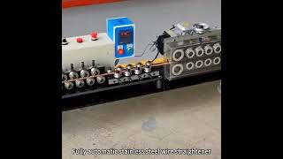 Fully automatic stainless steel wire straightener machine automaticbarstraightener factory [upl. by Aschim340]