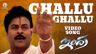 Ghallu Ghallu Full Video Song  Indra  Chiranjeevi  Mani Sharma  B Gopal  S P Balasubrahmanyam [upl. by Acsehcnarf]