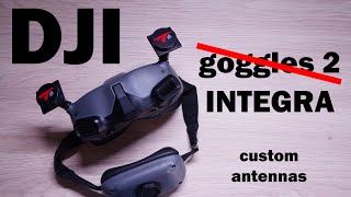 Add directional antennas to DJI integra goggles [upl. by Blanc]