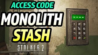 Stalker 2 Monolith Stash Door CODE  Waste Processing Station Shift Change side mission [upl. by Manas]