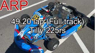 102123 TRAKsports Andersen Race Park best lap 4920 Tillotson 225RS T4 Praga kart [upl. by Tessler]