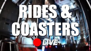 🔴 LIVE Ride amp Rollercoaster POVs  247 Theme Parks [upl. by Bella]