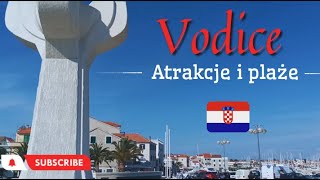 Vodice 🇭🇷 Chorwacja 🏝 Spacer po centrum i plaże w Vodicach ⛱ [upl. by Bruning]