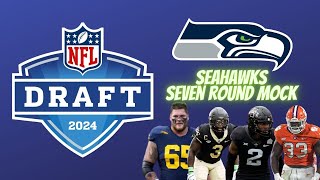 Seahawks seven round NFL mock draft [upl. by Ravel]