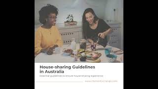 Housesharing Guidelines in Australia  How to Successfully Houseshare with The Room Xchange [upl. by Westbrooke]