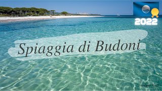 Spiaggia di Budoni  Bandiera Blu e RICONOSCIMENTO 5 Vele 2022  4K  Sardegna World by drone [upl. by Noned]