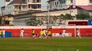 Laos Vientiane  Chao Anouvong National Stadium [upl. by Amelus]