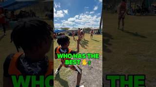 BACKYARD CHALLENGES Who has the best hands‼️👀 football footballshorts onehandcatch [upl. by Inihor690]