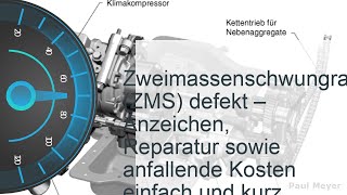 Zweimassenschwungrad  ZMS defekt  Kosten Reparatur amp Symptome [upl. by Dnalevets]