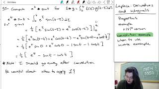 142 Laplace derivatives  convolution and when to use [upl. by Wolfe964]