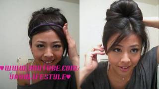 ♡ 2 Minute Regal Updo Audrey Hepburnish lol ♡ [upl. by Waxler663]