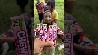 Yummy Bites CHEWITS Strawberry Flavour🍓 Gummies eating by masterlee viralvideo satisfying fyp [upl. by Nothgiel18]