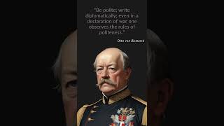 The Wisdom of Otto Von Bismarck  Quotes That Shaped History  Pure Quotes Motivation [upl. by Soni]