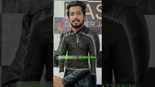 NEW DESIGN IN LEATHER JACKET leatherjackets trendingleather jafrabad [upl. by Marcille492]