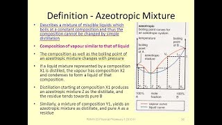 Azeotropic Mixtures  1st year Chemistry  swap education portal [upl. by Tracay473]