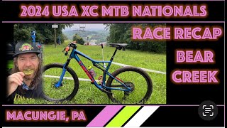 RACE RECAP 2024 USA Cycling XC MTB Nationals Cat 2 Bear Creek Macungie PA [upl. by Gowon]