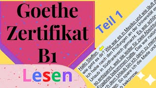 Goethe Zertifikat B1 Lesen Teil 1  German Reading Exam B1 [upl. by Mace]