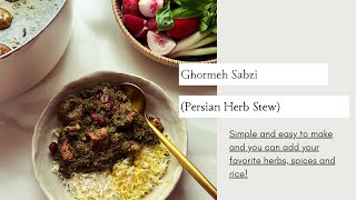 Authentic Ghormeh Sabzi  The Delicious Persian Herb Stew Recipe [upl. by Ramey]