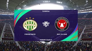 Ferencváros vs FC Midtjylland 13082024 UEFA Champions League PES 2021 [upl. by Pease]