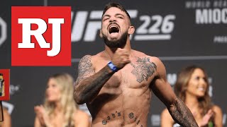 UFCs Mike Perry heads in to fight Mickey Gall with his girlfriend as his corner [upl. by Anehta]