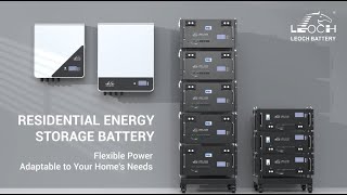 Discover Leoch Rack amp WallMounted Residential Energy Storage Battery [upl. by Gaelan]