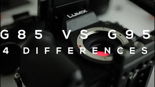 Panasonic G85 vs G95  4 Differences  New GH5 Sensor Headphone jack VLOG L 120p [upl. by Enal]