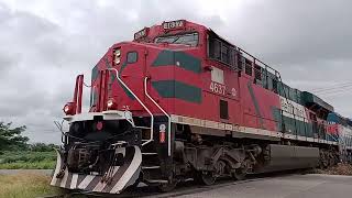 Intermodal Méxicali México FXE 4637 FXE 3218 Rumbo Sur [upl. by Moshe]