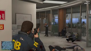 GTA 5 RDE 40  FIB Building Massacre  Ten Star Escape [upl. by Benzel411]