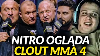 NITRO OGLĄDA KONFERENCJĘ CLOUT MMA 4  NAJLEPSZE MOMENTY 3 PANEL [upl. by Anaid583]