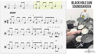 How to Play 🥁 Black Hole Sun Soundgarden [upl. by Thurber]