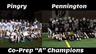 Pennington 1 Pingry 1  NJ Prep A Championship  Red Hawks Big Blue Share Title [upl. by Galateah677]