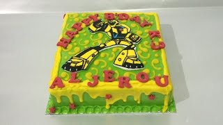 Transformers Cake Bumblebee How to Make [upl. by Notwen]