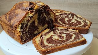 Vanilla Chocolate Marble Cake [upl. by Rosie]