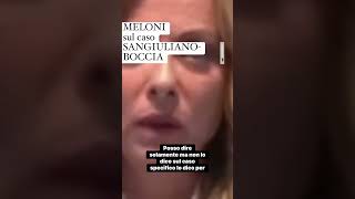 Le parole di meloni sul Sangiuliano Boccia shortsvideo news [upl. by Warfold]