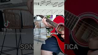 Sonata Arctica  SHY intro tabs guitarra tablatura tutorial guitarraacustica rock aprender [upl. by Esalb249]