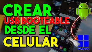 crear un boot USB con Windows desde el celular [upl. by Lewes]