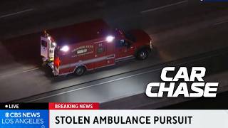 Stolen Ambulance takes police on a wild chase [upl. by Staffan701]