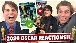 2020 Oscar WINNER Reactions PARASITE SWEEPS [upl. by Dahcir875]