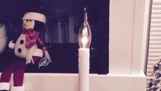 Christmas Electric Candle Review [upl. by Aloek]