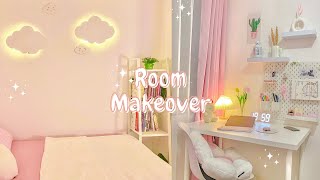 Dekorasi Kamar  Pink Cozy amp Aesthetic RoomMakeover [upl. by Orimisac]