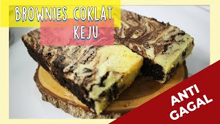 RESEP BROWNIES COKELAT KEJU NO GAGAL [upl. by Amalburga]