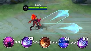 ONE SHOT  UNLI DASH SELENA GAMEPLAY  Mobile Legends [upl. by Aissert]