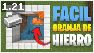 🤍 COMO HACER UNA GRANJA DE HIERRO FACIL EN MINECRAFT BEDROCK 1212 [upl. by Htebazileharas]