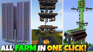 Build All MINECRAFT Farms in one click  Instant farm mod for Minecraft 120 amp 119 [upl. by Akirahc]