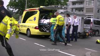 Ernstig ongeval motoragent Utrecht [upl. by Halika505]