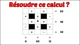 Parviendrez vous à résoudre les calculs  Énigme Mathématique [upl. by Suoicerpal10]